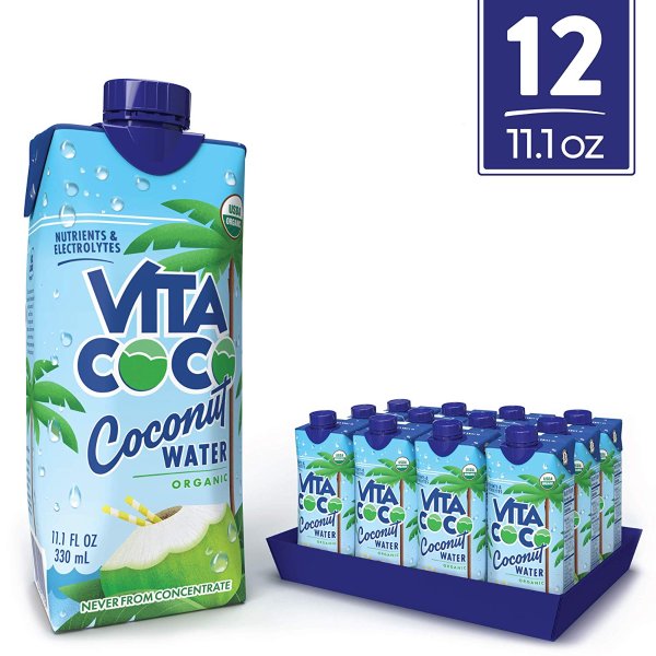 Coconut Water, Pure Organic 11.1 Oz (Pack Of 12)