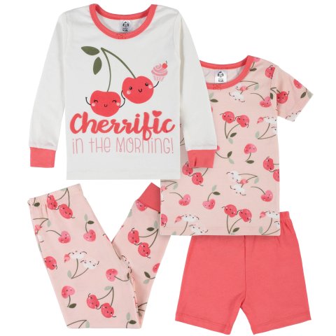 婴儿樱桃睡衣4件套