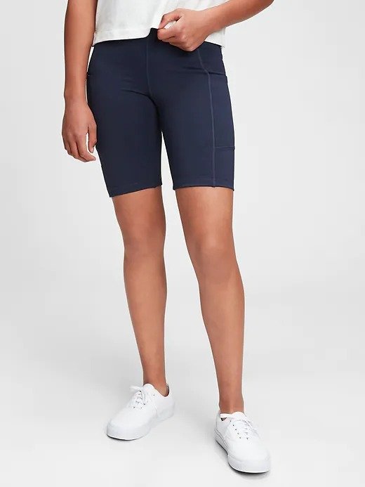 GapFit Teen Recycled Polyester High-Rise Biker Shorts