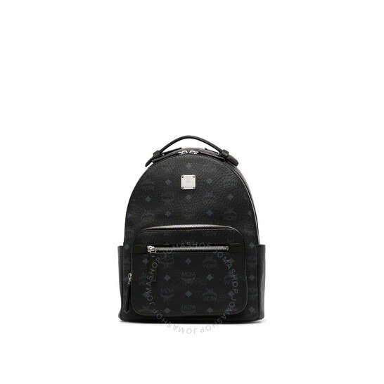Stark Black Backpack in Visetos