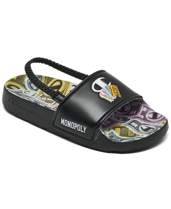 X Hasbro Toddler Girls and Boys Monopoly IPO Slide Sandals from Finish Line