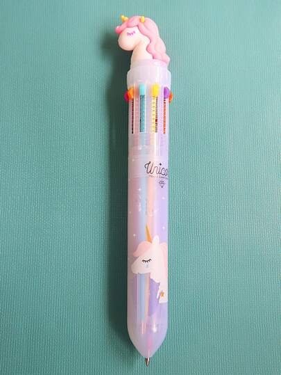 1pc 10 Color Unicorn Ballpoint Pen