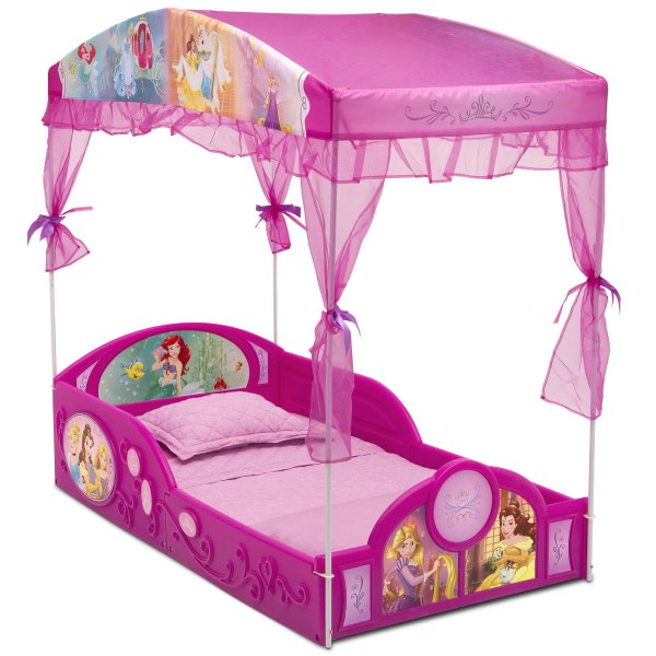 Princess Plastic Sleep and Play Toddler Bed with Canopy by Delta Children