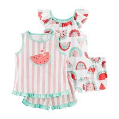 Carter's Toddler Girls 4-pc. Shorts Pajama Set