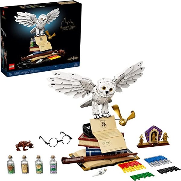 Harry Potter Hogwarts Icons - Collectors' Edition 76391 Collectible 20th Anniversary Set for Adults (3,010 Pieces)