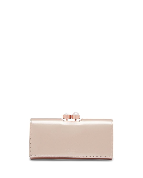Cecilie Bobble Patent Matinee Wallet