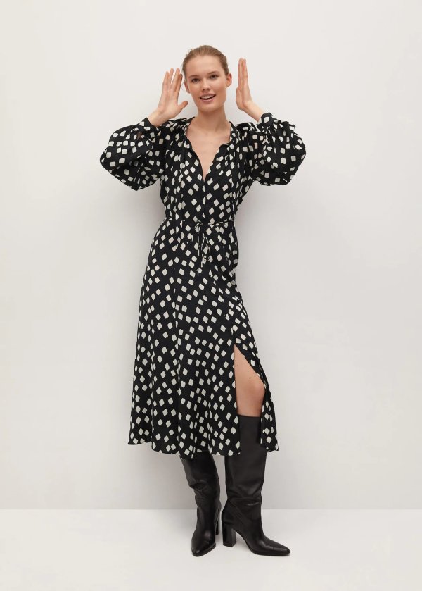 Geometric print midi dress - Women | OUTLET USA