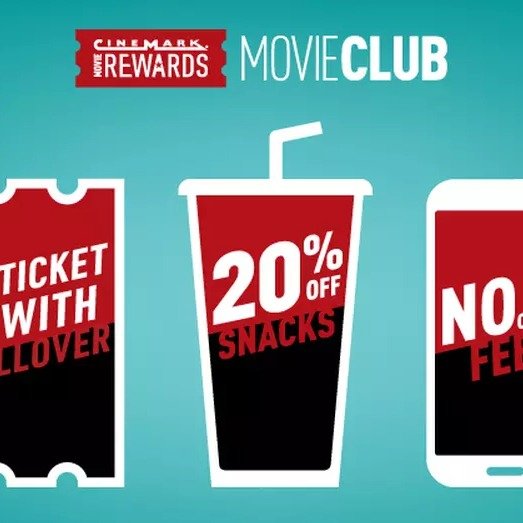 Movie Club Membership for One, Three, or Six Months at Cinemark (Up to 16% Off)