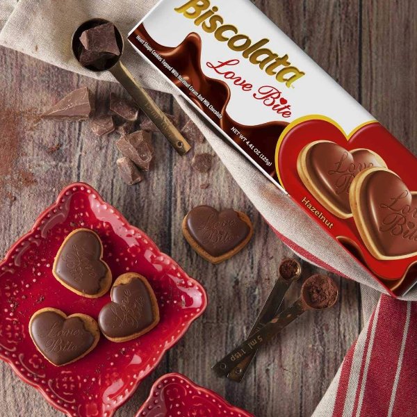 Biscolata 心形榛果巧克力饼干半价 3盒