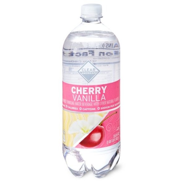 Clear American Sparkling Water, Cherry Vanilla, 33.8 fl oz