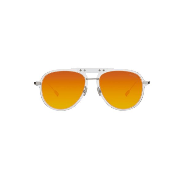 Pilot Transparent Sunglasses with Mars Orange Lenses | RIMOWA