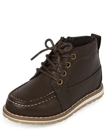 Toddler Boys Lace Up Boots | The Children's Place - BROWN