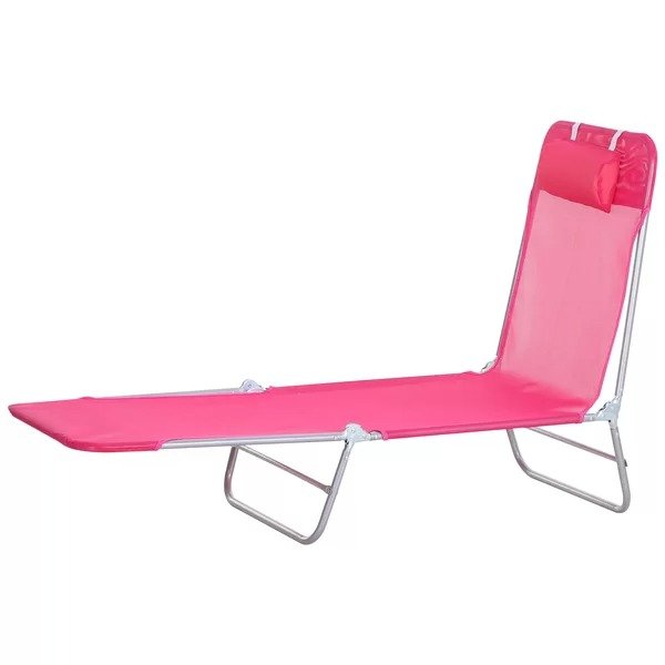 桃粉色沙滩椅 71.75'' 