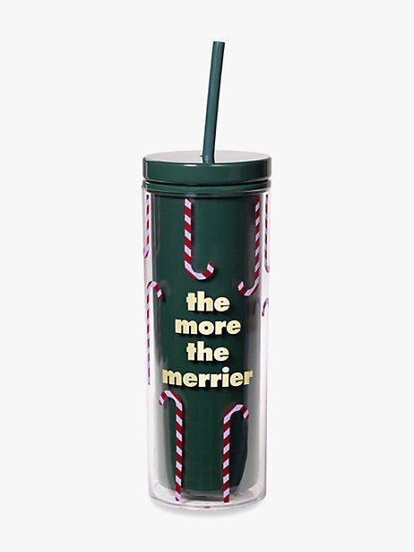 the more the merrier tumbler with straw
