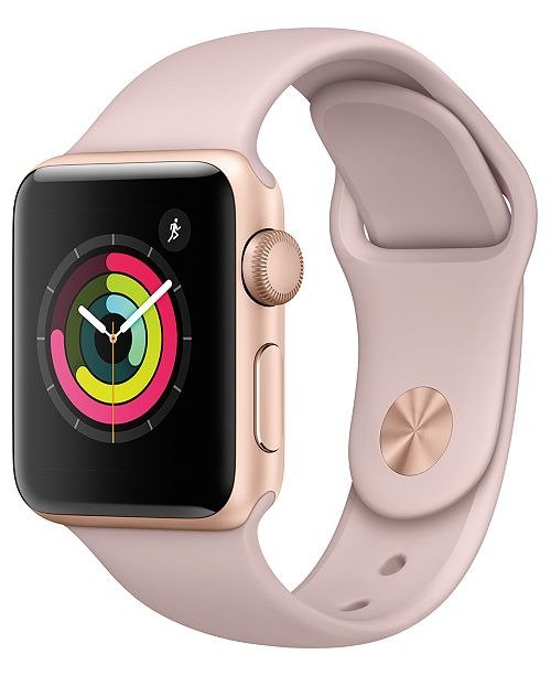 Watch Series 3 (GPS), 38mm Gold Aluminum Case with Pink Sand Sport Band