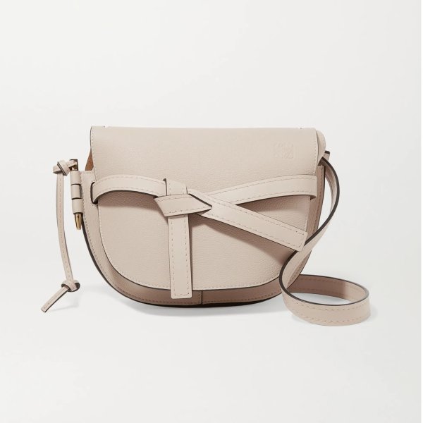 Gate small textured-leather shoulder bag