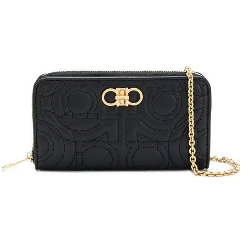 Leather Clutch With Chain