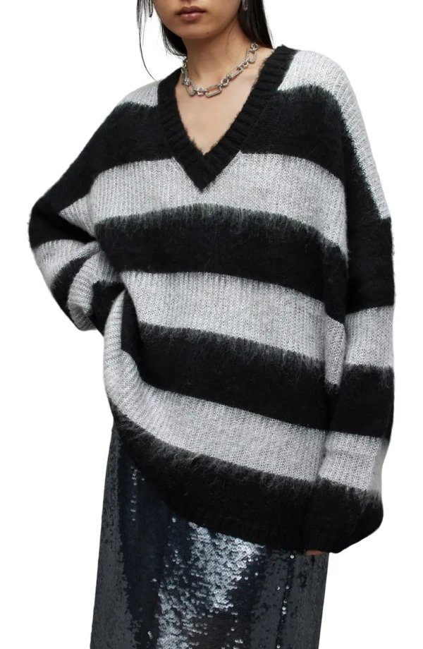 Lou Sparkle V-Neck Sweater