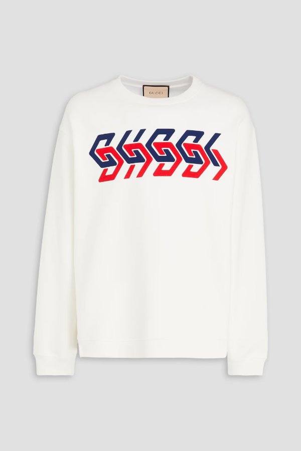 Logo-print French cotton-terry sweatshirt