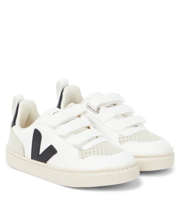 V-10 faux leather sneakers