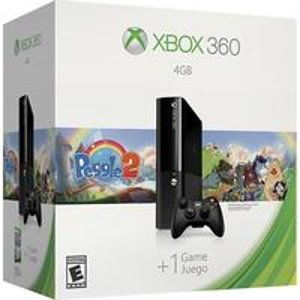 Microsoft Xbox 360 4GB  游戏主机 + Peggle 2套装