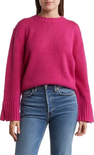 Karine Crewneck Wool & Cashmere Sweater