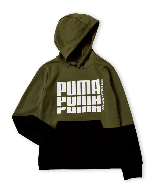 (Boys 8-20) Two-Tone Logo Pullover Hoodie