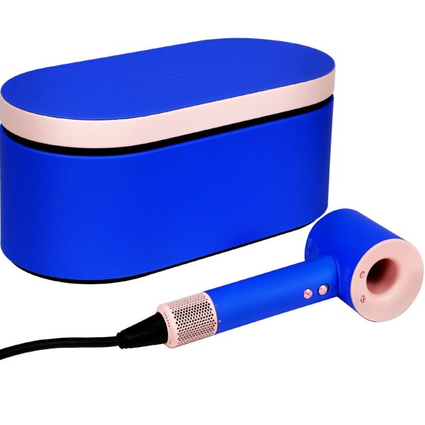 Supersonic Hair Dryer in Blue Blush with Case and 5 Styling Attachments