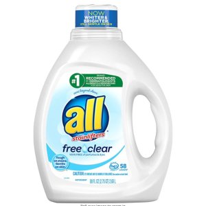 All Liquid Laundry Detergent, Free Clear for Sensitive Skin