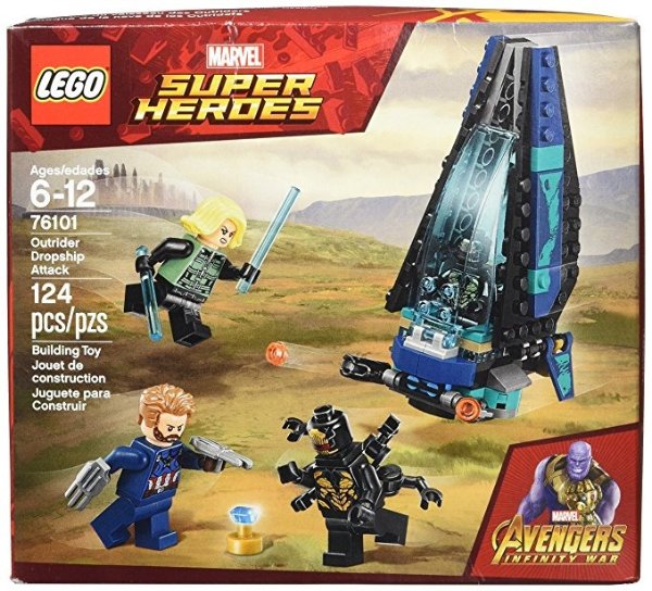 Marvel Super Heroes Avengers: Infinity War Outrider Dropship Attack 76101 Building Kit (124 Piece)