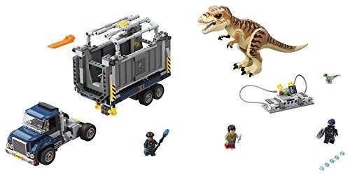 Jurassic World T. Rex Transport 75933 Building Kit (609 Piece), Multi