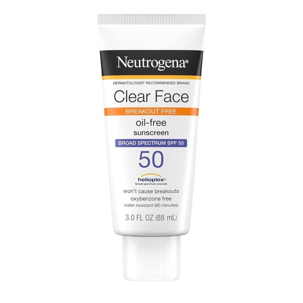 Clear Face Liquid Lotion Sunscreen for Acne-Prone Skin