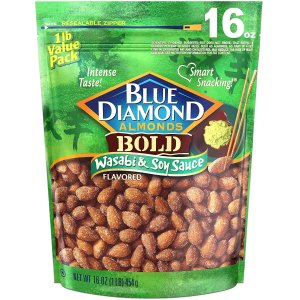 Blue Diamond Almonds, Bold Wasabi & Soy Sauce, 16oz