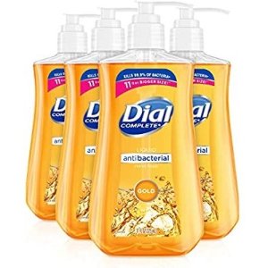 Dial Antibacterial liquid hand soap, gold, 11 ounce (Pack of 4), 4 Count