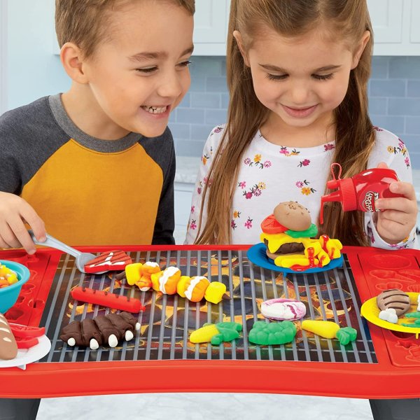 Kitchen Creations Big Grill Playset 40-Piece BBQ Toy