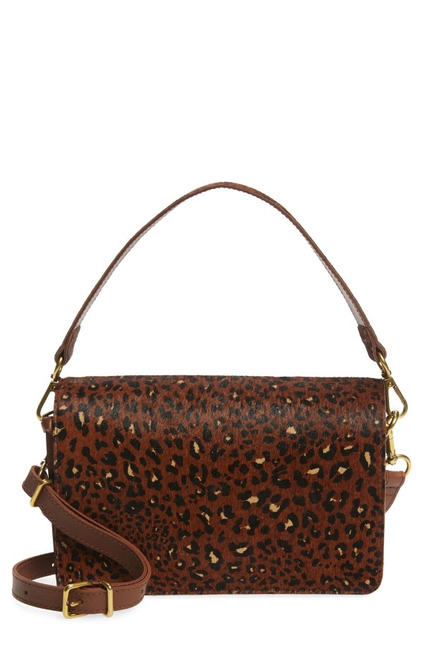 The Flap Convertible Crossbody Bag: Painted Leopard Genuine Calf Hair Edition