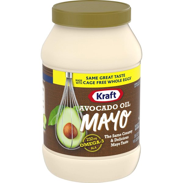 Mayo with Avocado Oil Reduced Fat Mayonnaise (30 fl oz Jar) (Pack of 2)