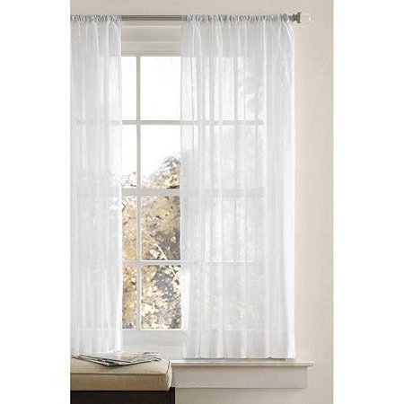 Crushed Voile Curtain Panel