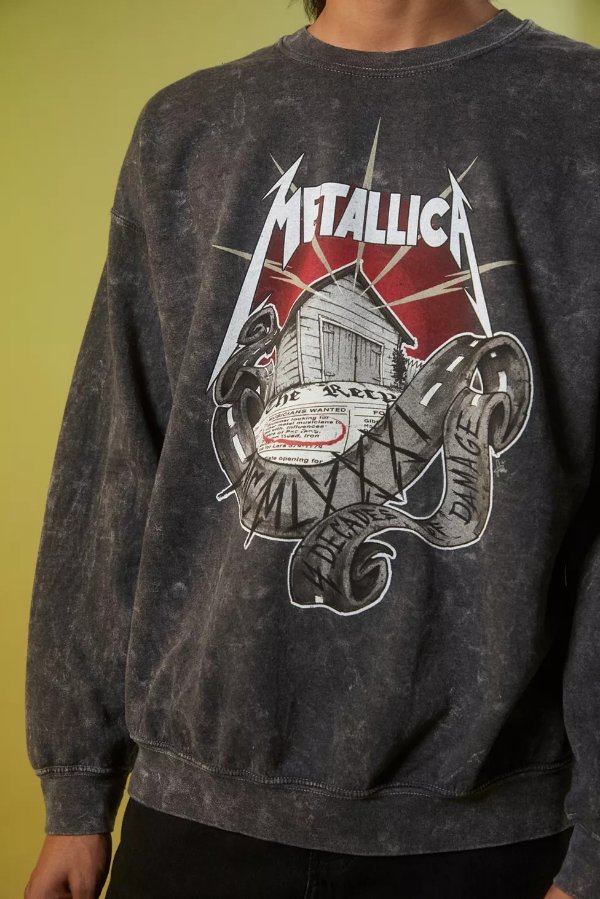 Metallica Crew Neck Sweatshirt