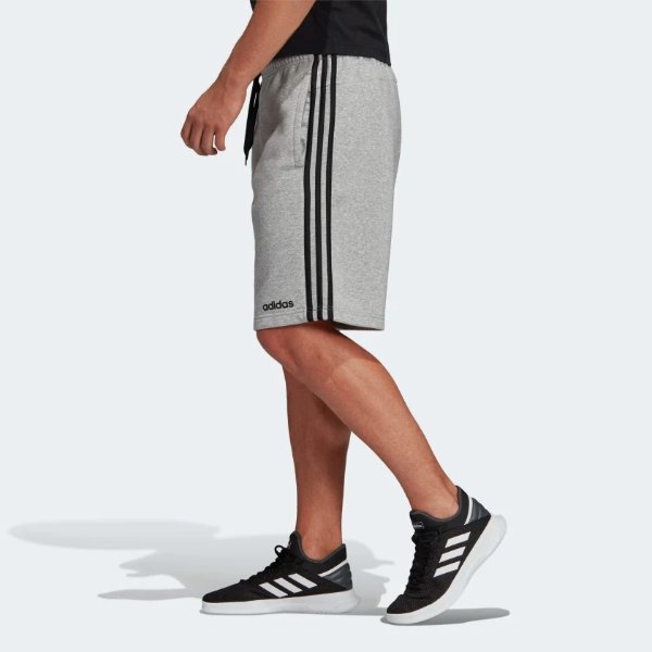 Essentials 3-Stripes Fleece Shorts