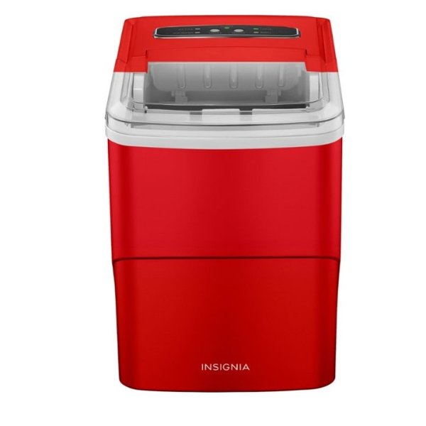 Insignia™ - Portable Ice Maker with Auto Shut-Off - Red