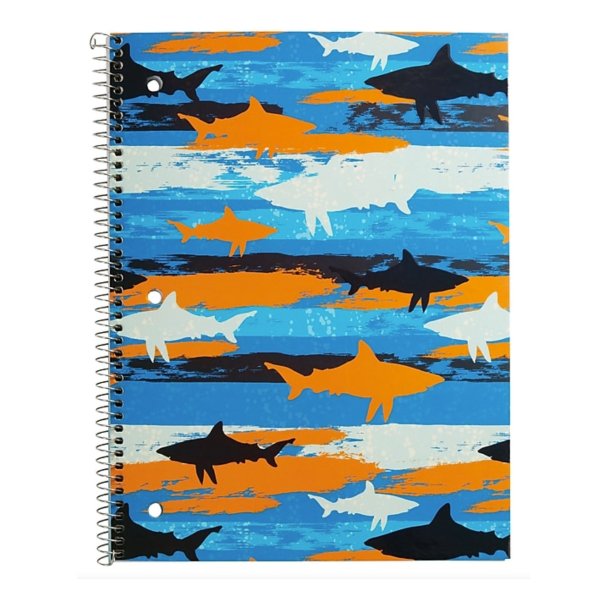 1 Subject Notebook, Wide Ruled 8" x 10-1/2"
