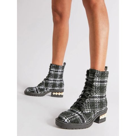 CASATI Combat Boots in Black | Nicholas Kirkwood