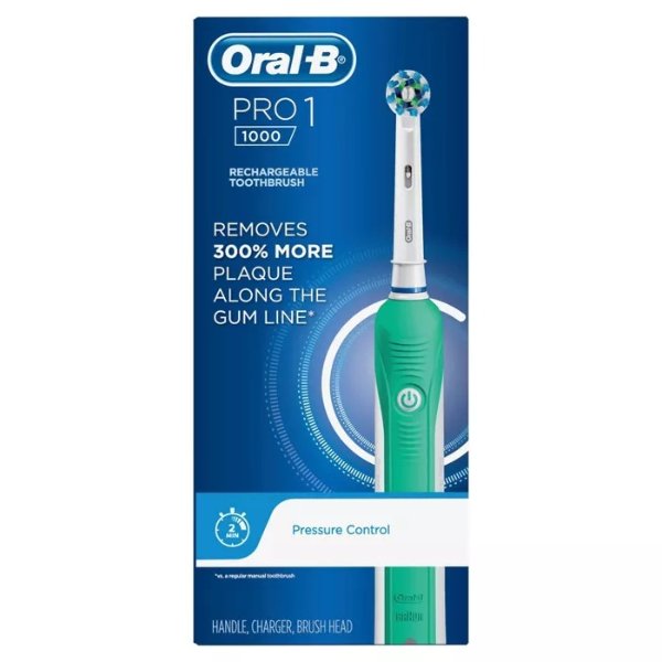 Oral-B Pro 1000 Green Power Toothbrush - 1ct