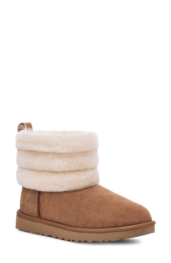 Classic Mini Fluff Quilted Boot