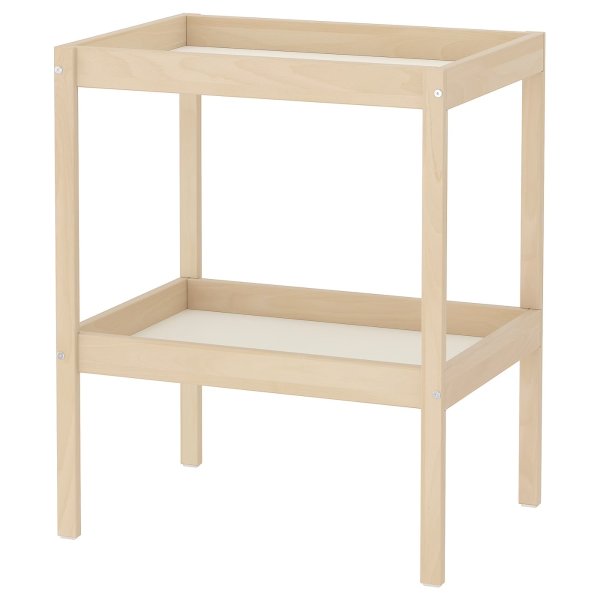 SNIGLAR Changing table, beech, white, 28 3/8x20 7/8" - IKEA