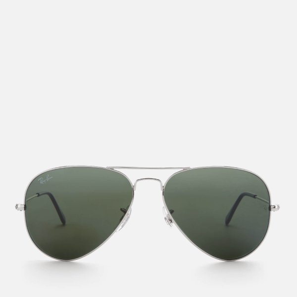 Men's Aviator Metal Frame Sunglasses - Silver