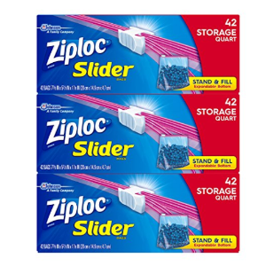 Ziploc Quart Slider Storage Bags, 126 Count