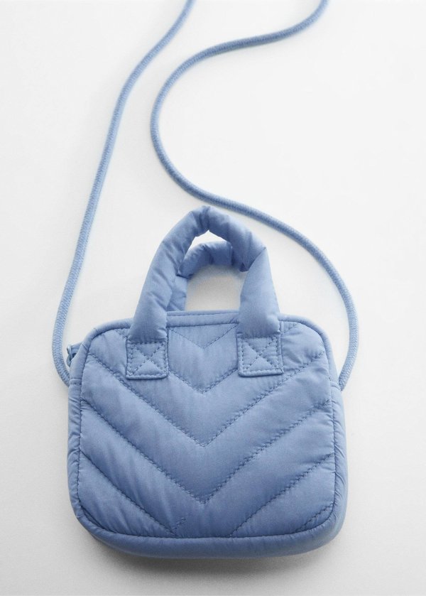 Quilted mini cross-body bag