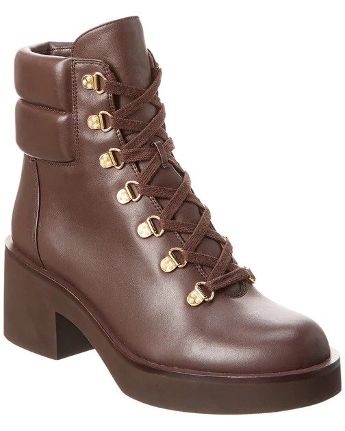 sussex leather hiker bootie